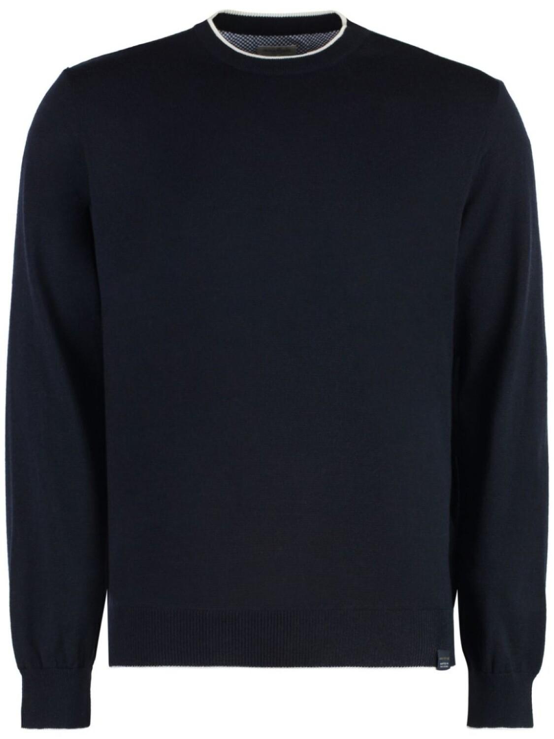 

Шерстяной свитер с контрастной окантовкой Paul & Shark, синий