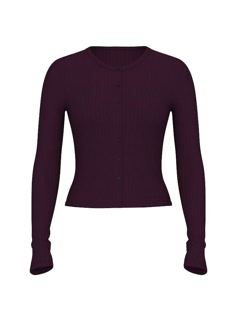 

Кардиган из модала в широкую резинку Victoria'S Secret, цвет winter wine