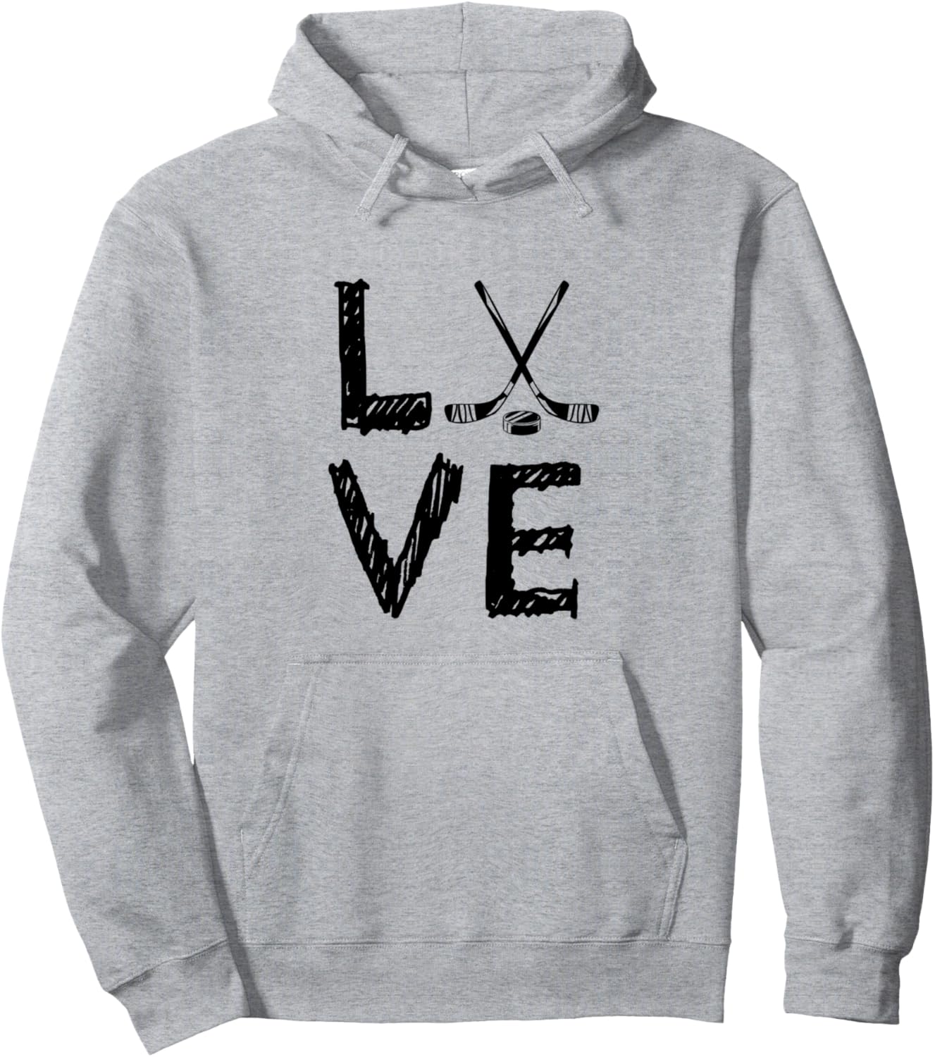 

Любовный графический принт: хоккеист, игрок в хоккей на траве, хоккейная клюшка, хоккейная толстовка Field Hockey Gift Idea For Hockey Players, серый