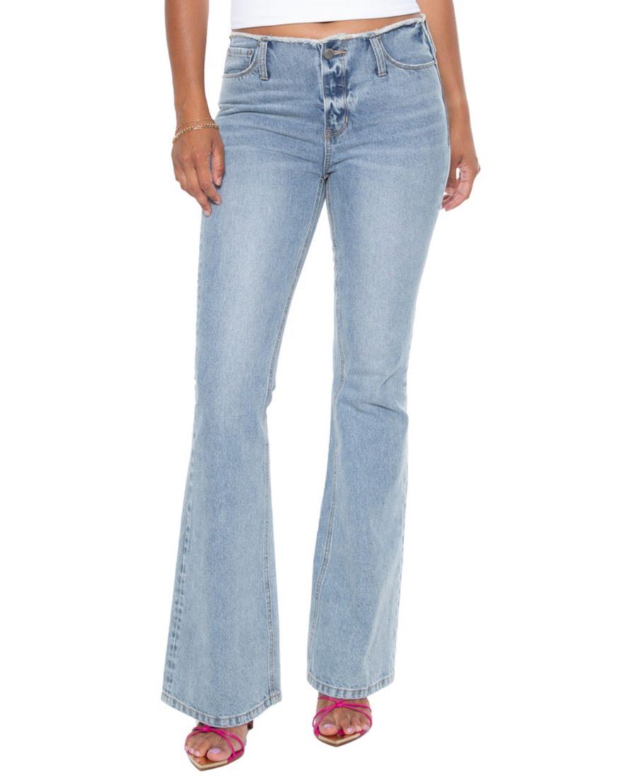 

Женские джинсы-клеш с укороченной талией в стиле Y2K Blue Revival, Ibiza