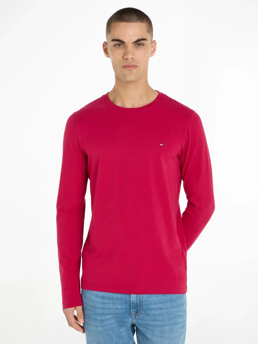 

Рубашка Tommy Hilfiger с длинными рукавами "STRETCH SLIM FIT LONG SLEEVE", из органического эластичного хлопка, цвет Royal Berry