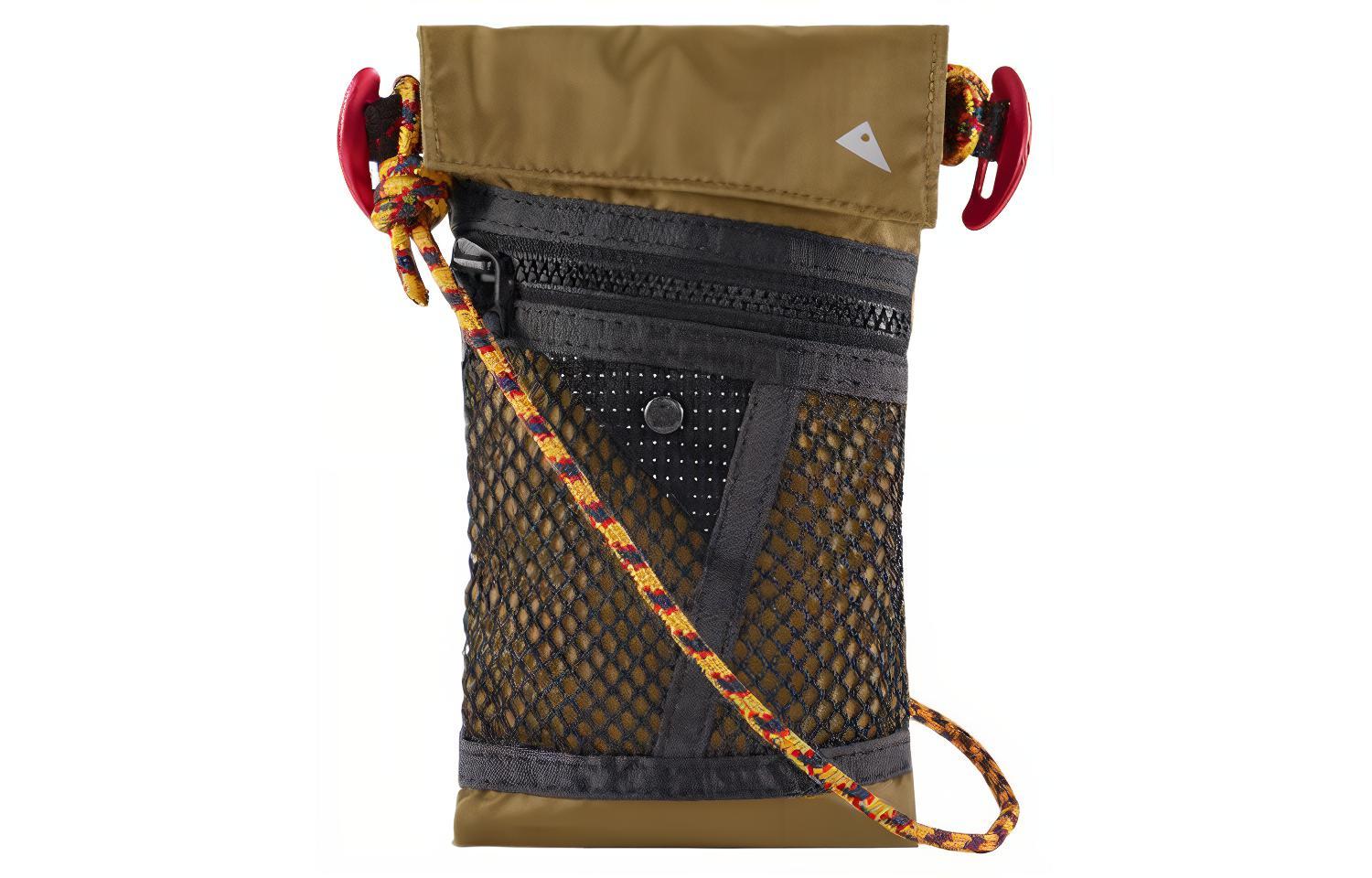 

Cell Phone Pouch Crossbody Bag PU Unisex Klattermusen, оливковый