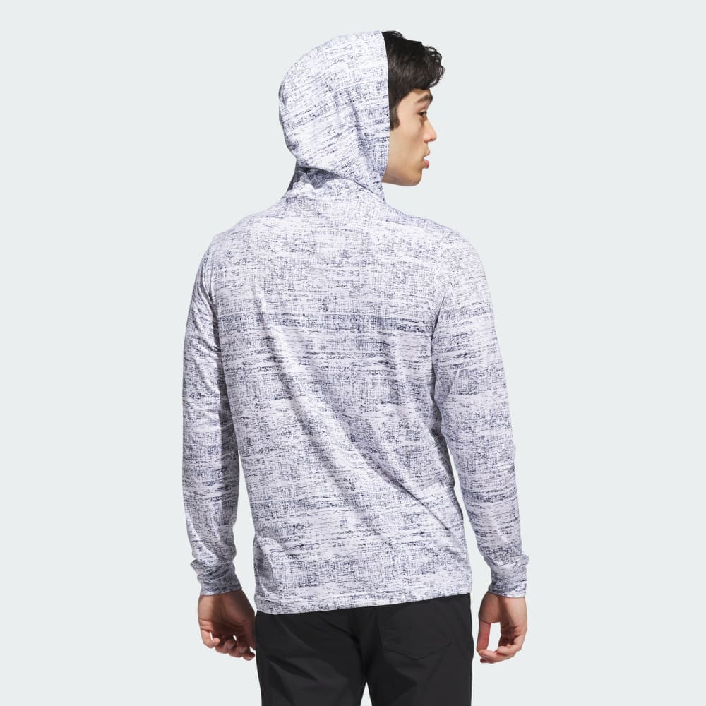 Спортивное худи Adidas Performance Printed Lightweight Hoodie, цвет White/Collegiate Navy — фото 2