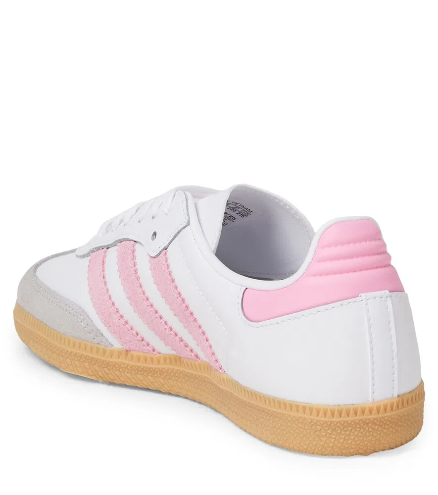 Кожаные кроссовки Samba OG Adidas Originals Kids, белый — фото 3