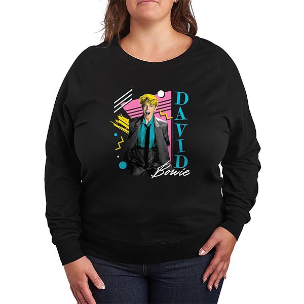 

Футболка с длинным рукавом French Terry с ретро-принтом David Bowie Plus Size Licensed Character, Black, Черный, Футболка с длинным рукавом French Terry с ретро-принтом David Bowie Plus Size Licensed Character, Black
