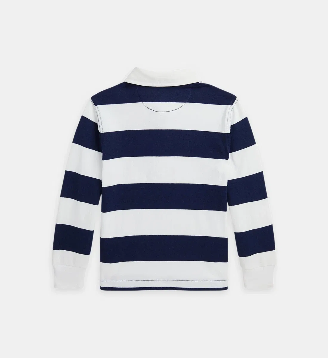 Поло прямого покроя в широкую полоску Polo Ralph Lauren, белый — фото 2