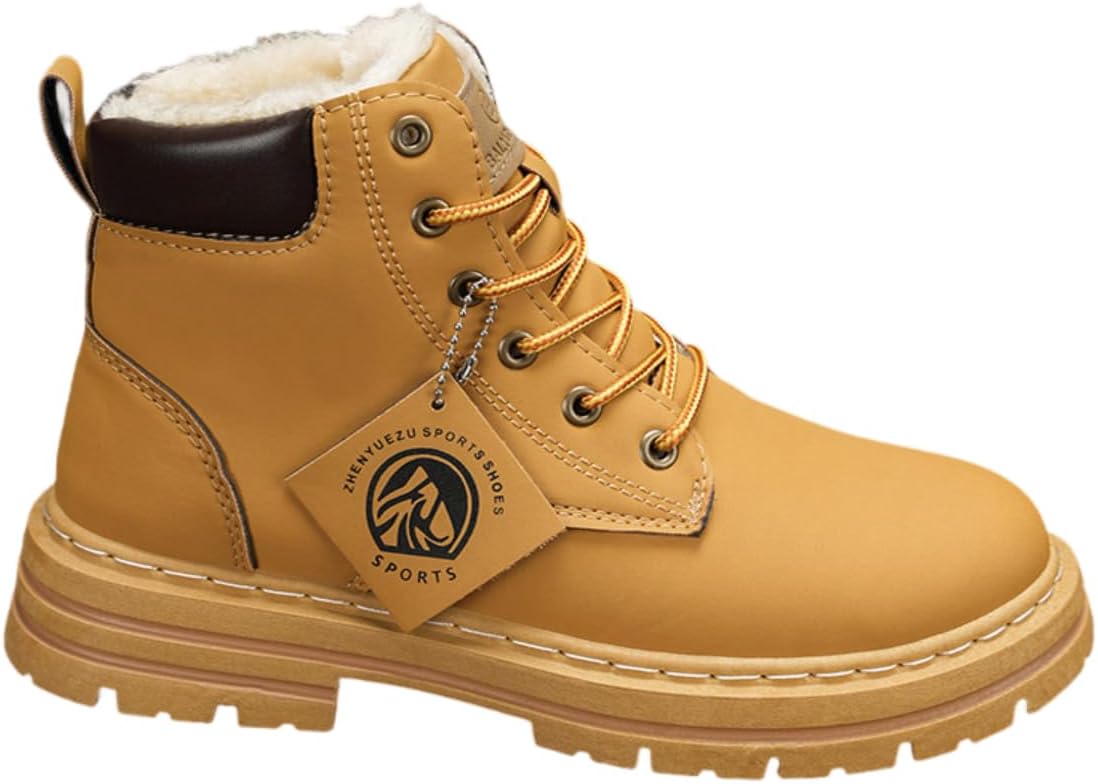 

Мужские винтажные ботинки до щиколотки с среднем голенищем, противоскользящие ходовые туфли, ботинки больших размеров с высоким голенищем, на флисовой подкладке, повседневные Lexamen, хаки