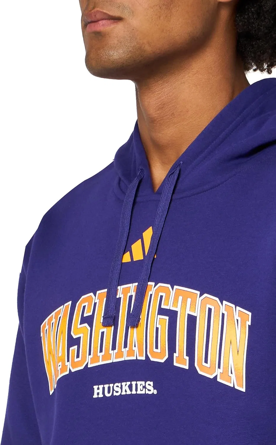 Толстовка Adidas Men's NCAA 25/26 Team Fleece, фиолетовый — фото 3