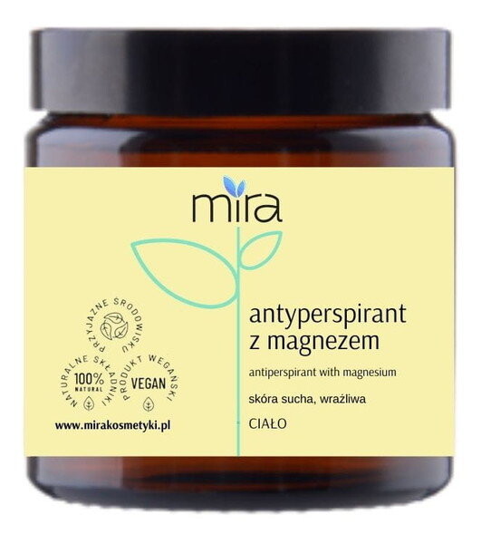 

Mira, Натуральный крем-антиперспирант с магнием, 50 г