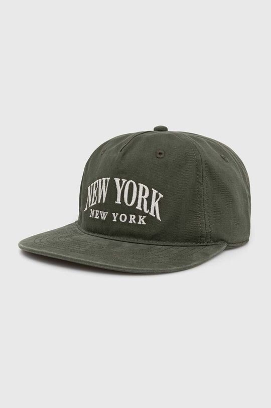 

Хлопковая бейсболка Abercrombie & Fitch, зеленый