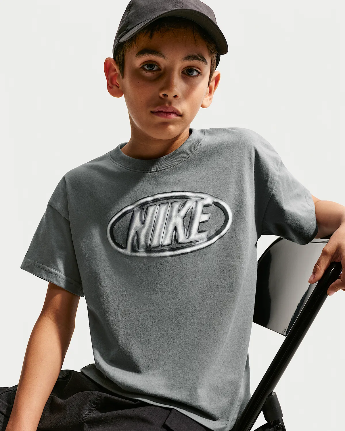Детская футболка Max90 Nike Sportswear, Smoke Grey — фото 3