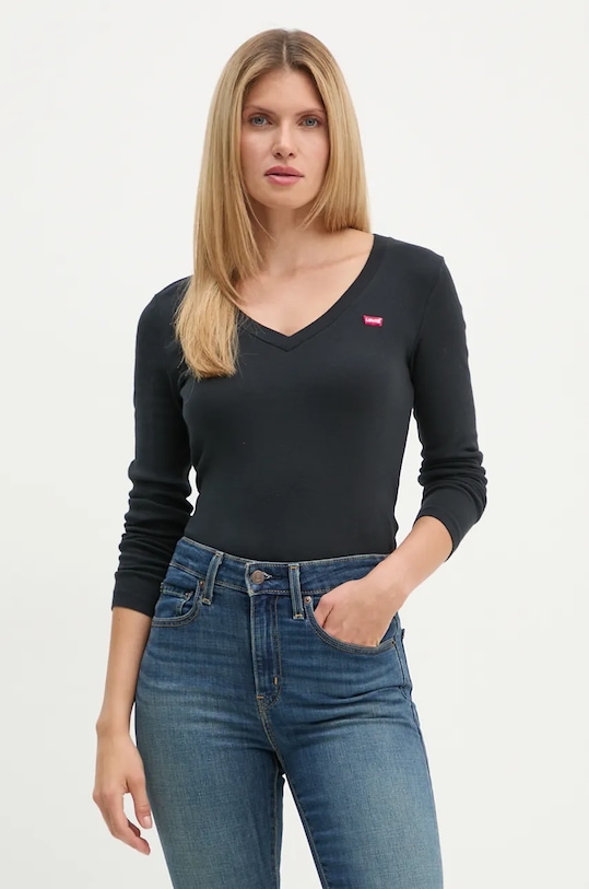 

Хлопковая водолазка Levi'S, черный