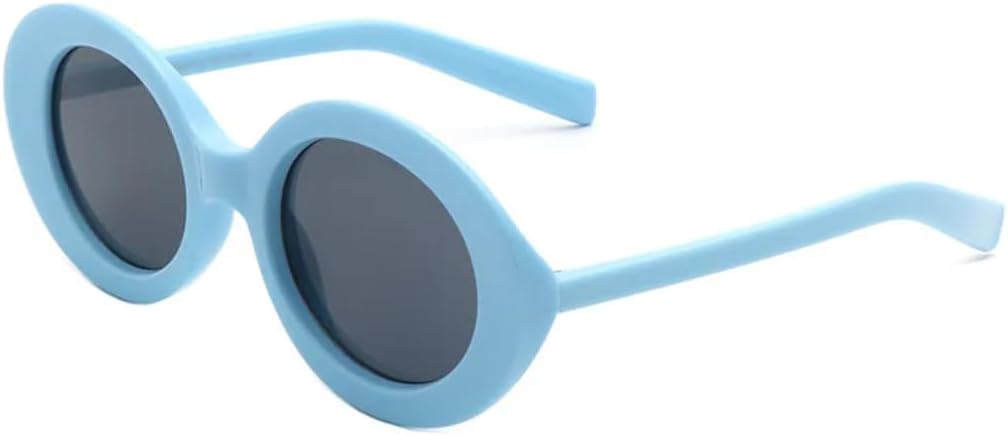 

Солнцезащитные очки в стиле ретро с леопардовым принтом для женщин, круглые, с градиентным переходом цвета, для активного отдыха, с зеркальными линзами, защита от УФ-излучения UV400 TKKTLLT, C5blue