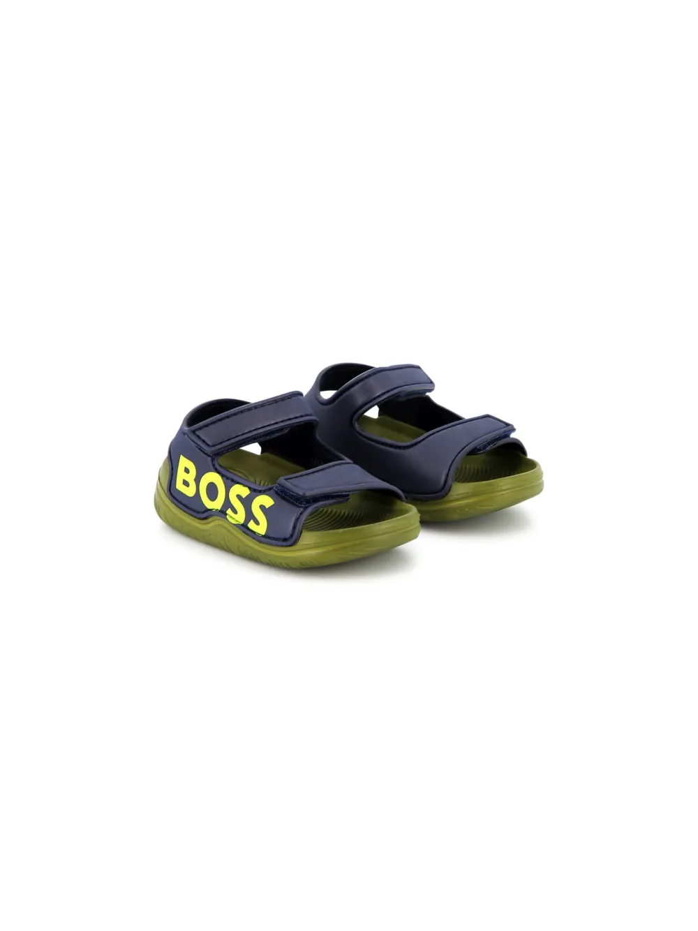 

Сандалии с логотипом BOSS Kidswear, синий