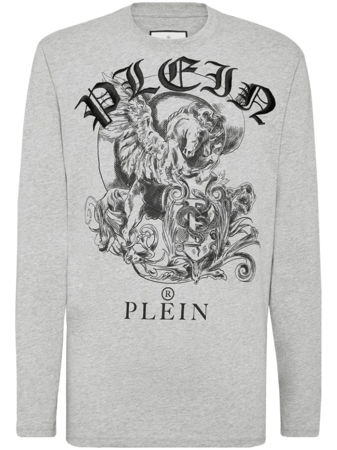 

Футболка из хлопка с логотипом Philipp Plein, серый