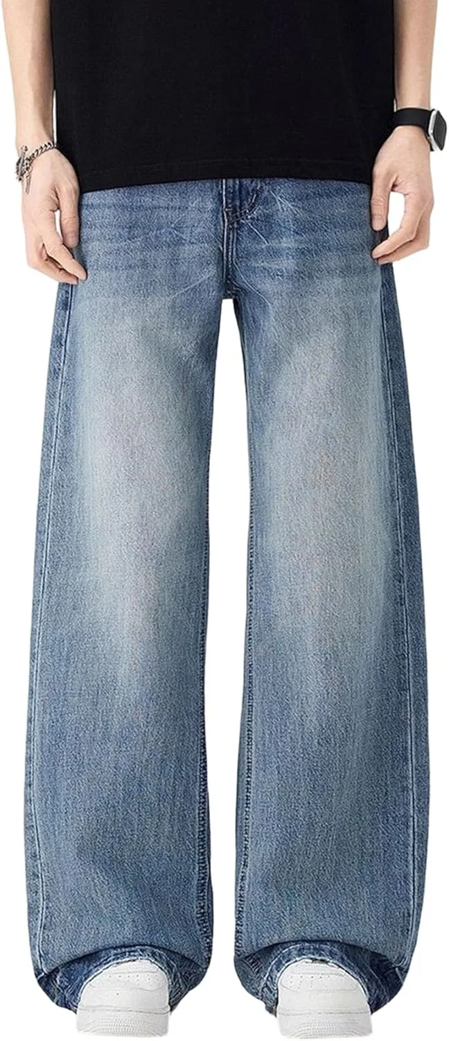 Джинсы прямые мужские, синие, Blue2 B3