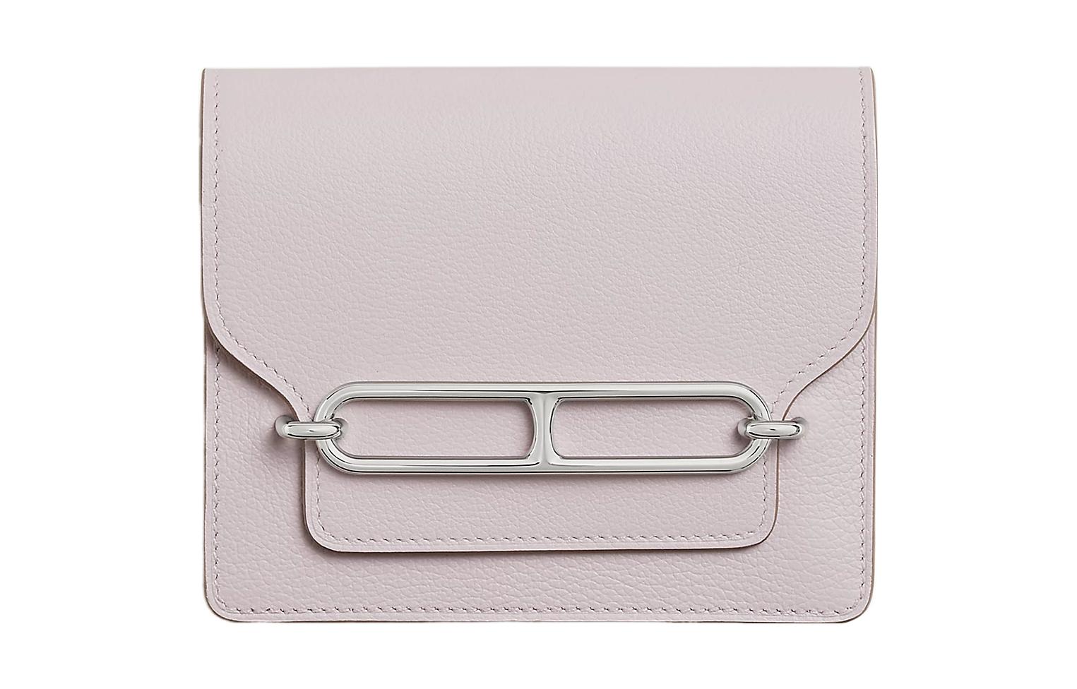 

HERMES Клатч кошелек Roulis Evercolor из телячьей кожи с отделкой свиной нос женский мечтательный фиолетовый