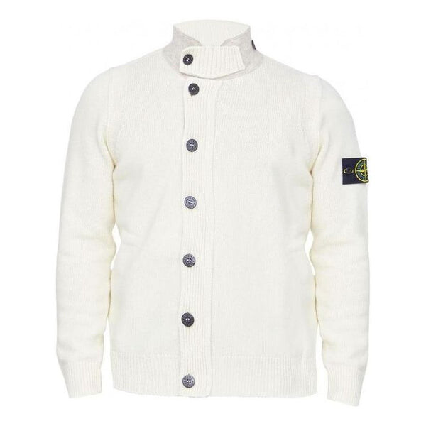 

Свитер patch high neck cardigan 'beige' Stone Island, бежевый