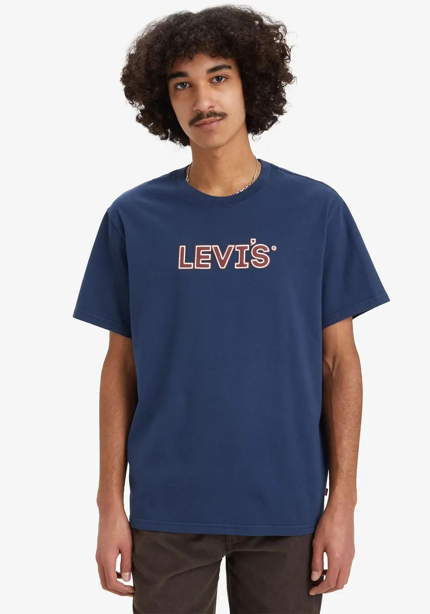

Рубашка с принтом Levi's "ФУТБОЛКА RELAXED FIT" с надписью Levi's, цвет Dressblue