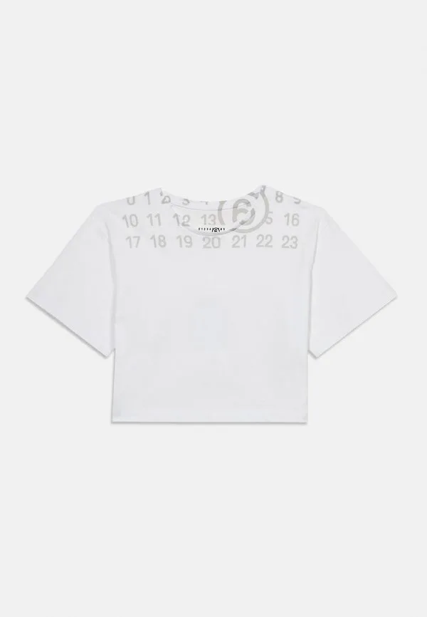 Футболка унисекс с принтом Mm6 Maison Margiela, White