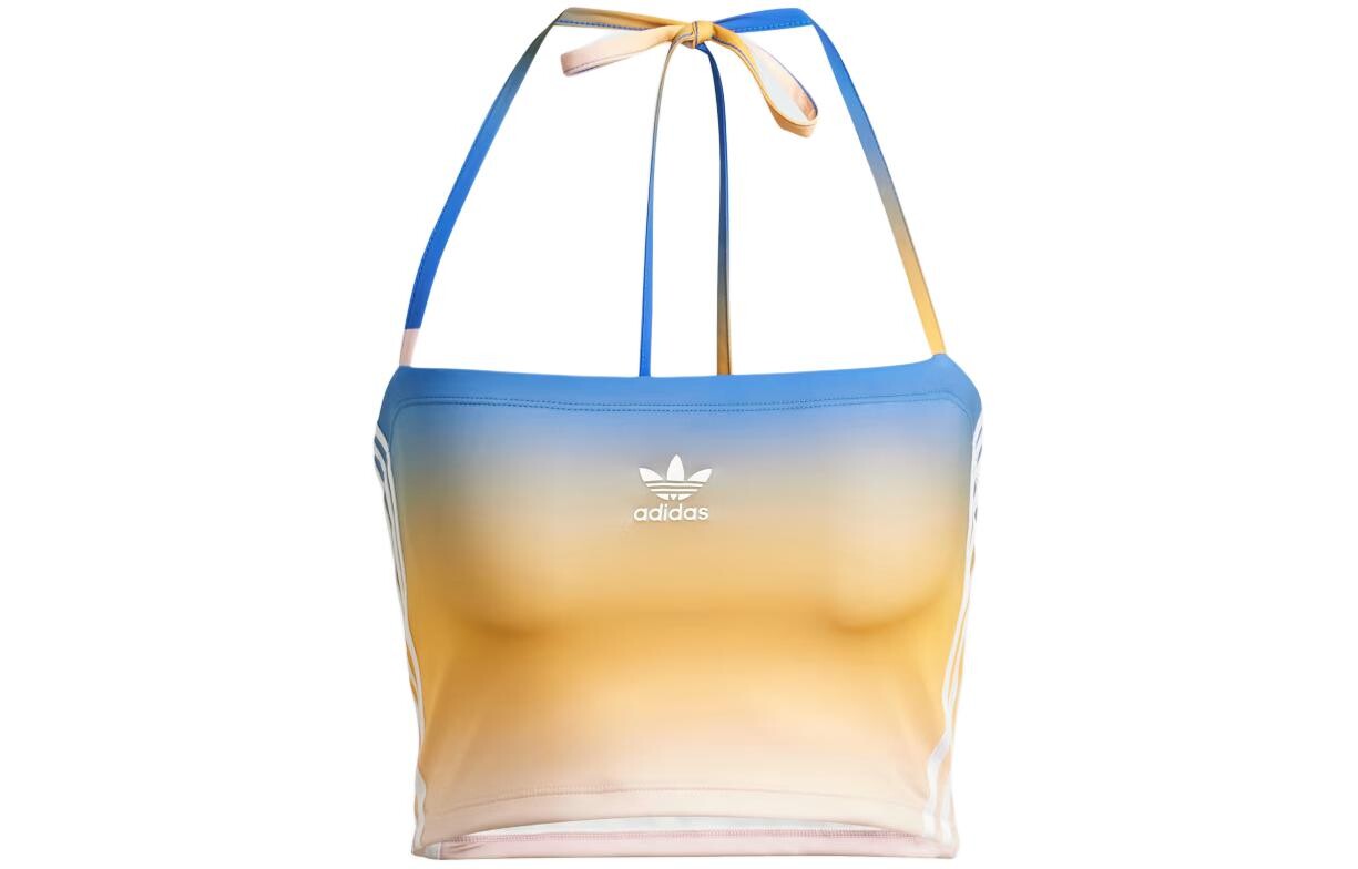 

Топ без бретелек женский синий Adidas Originals