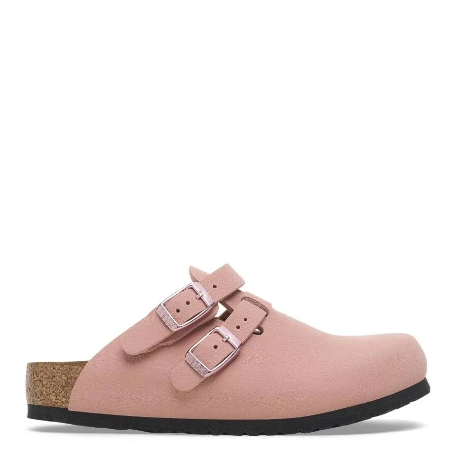 Детские босоножки Birkenstock Pink Clay Kay из материала Birko-Flor и Birkibuc, розовый