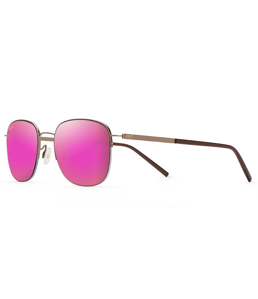 

Солнцезащитные очки унисекс Maui Jim с кратерной оправой PolarizedPlus2, квадратные 52 мм, мультиколор