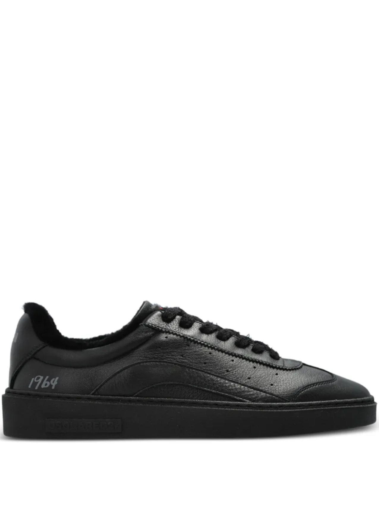 

Низкие кожаные кеды DSQUARED2 Rider, черный