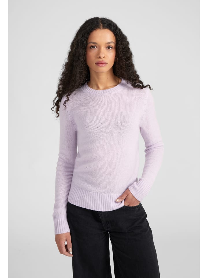 

Кашемировый свитер с V-образным вырезом цвета лаванды Style Republic