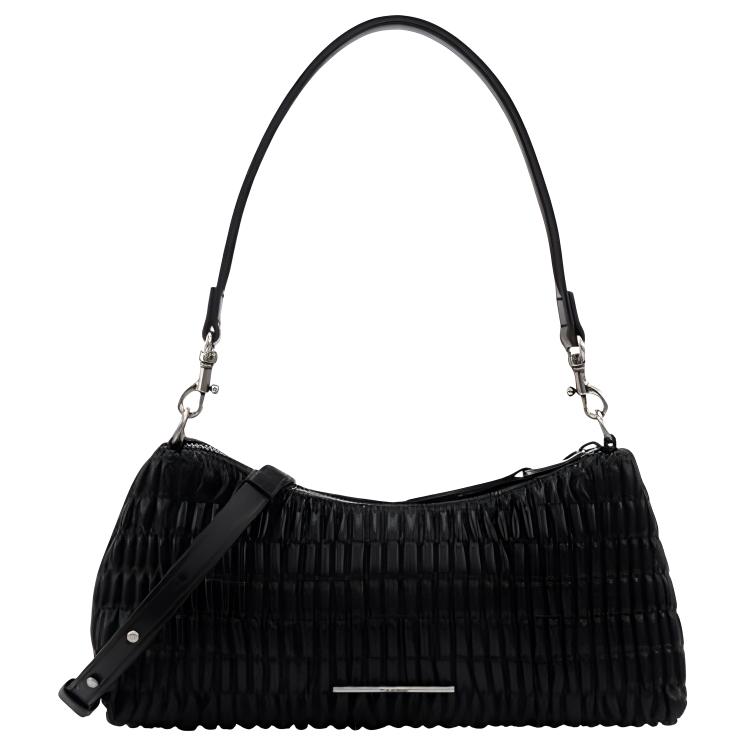 

Calvin Klein Синтетическая женская сумка через плечо среднего размера черная, Black