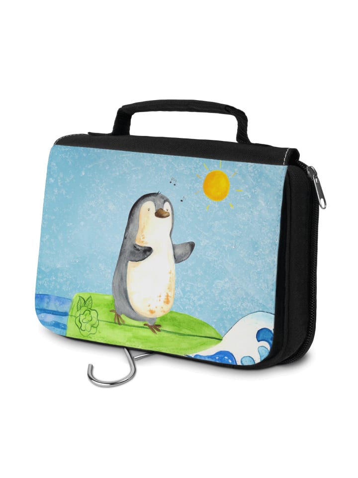 

Mr. & Mrs. Panda Косметичка Penguin Surfer без надписи, ледяного синего цвета