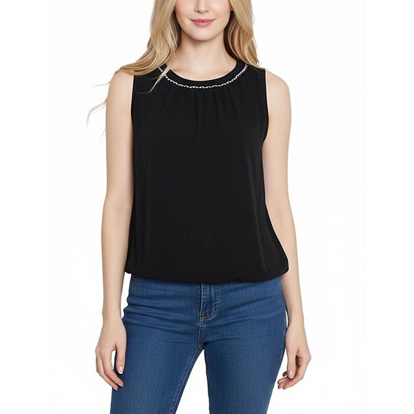 

Блузон без рукавов Petite Ny Collection, Black