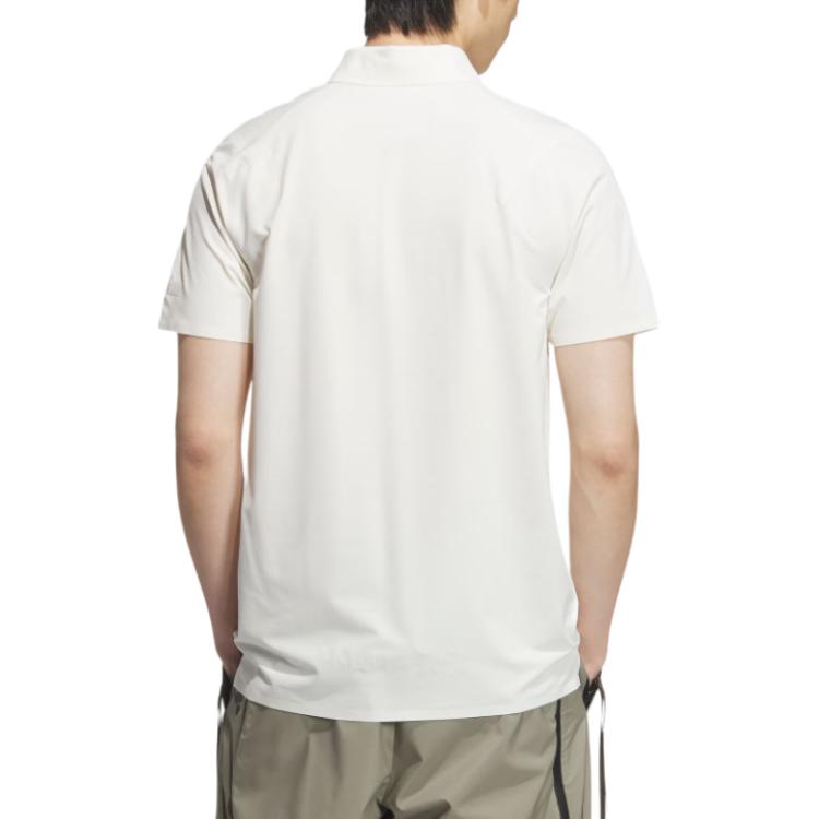 Adidas SS25 Polo Shirt Men's Jade White — фото 4