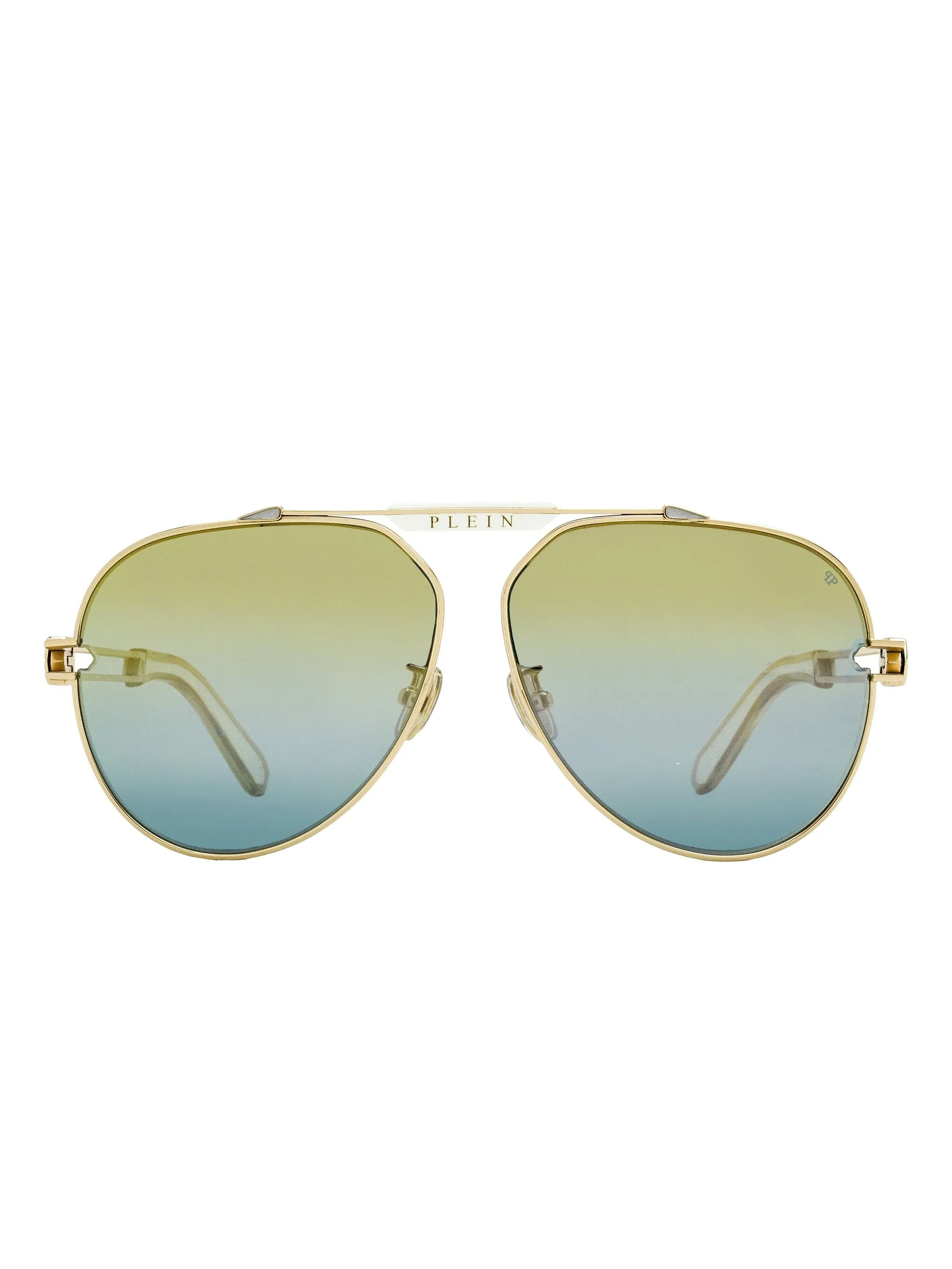 

Солнцезащитные очки с узким мостом Philipp Plein, золотистый