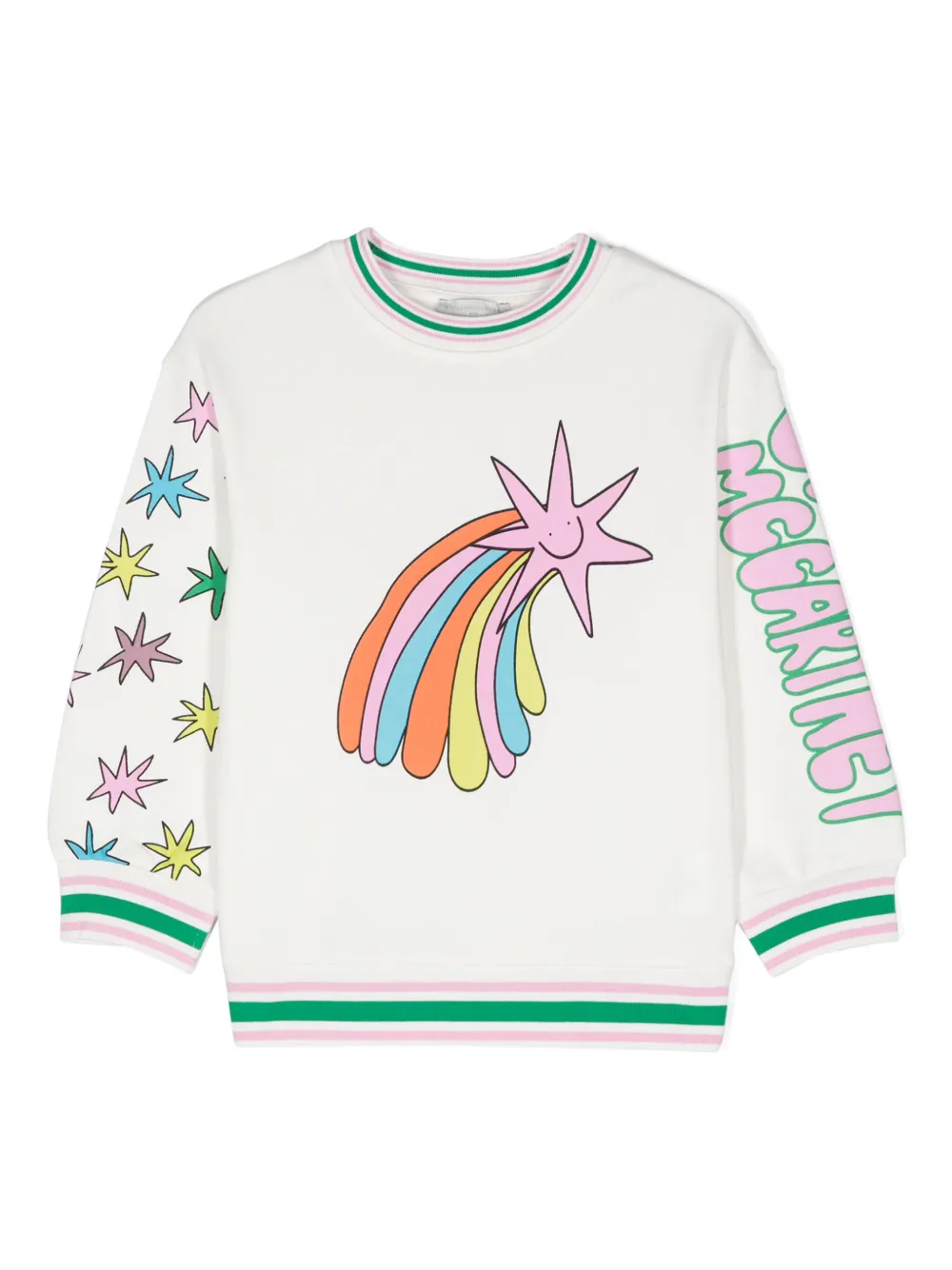 

Толстовка Shooting Stars из органического хлопка Stella McCartney Kids, белый