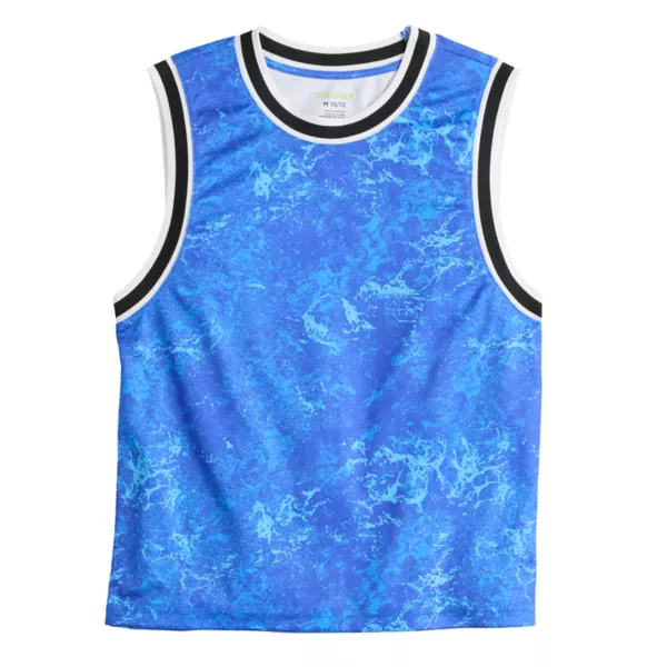 

Баскетбольная майка для мальчиков 8-20 лет Tek Gear, цвет marble dye blue