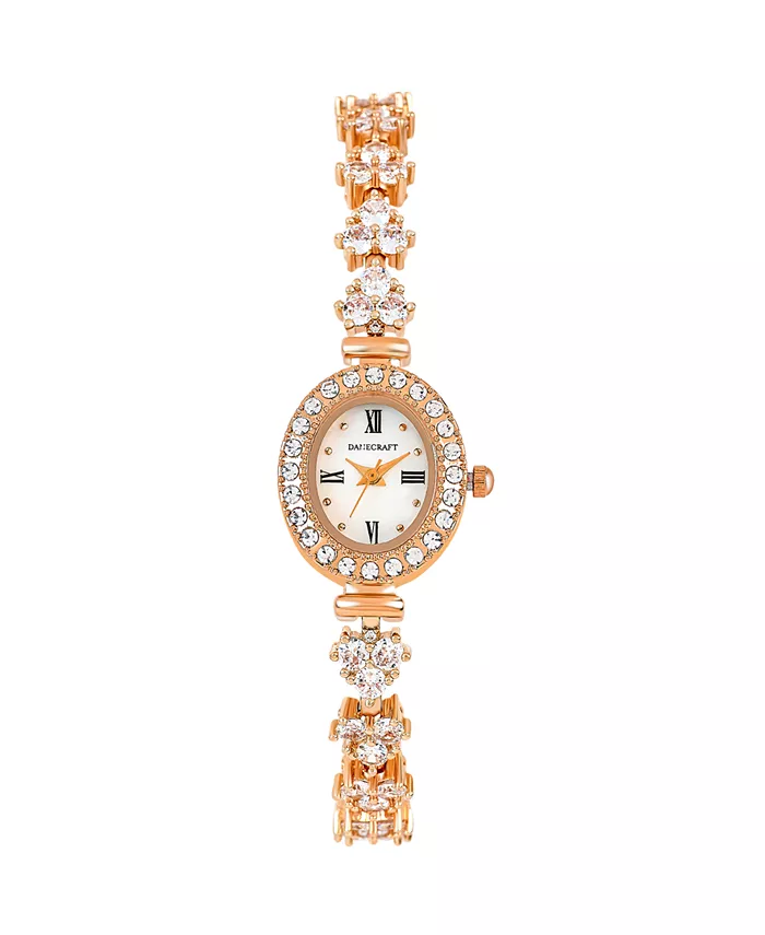 

Женские аналоговые часы с позолотой 18K розового золота Danecraft