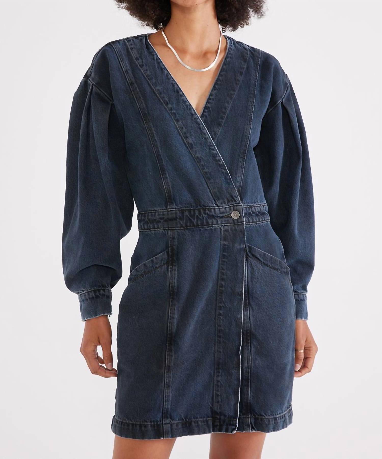 

Платье-халат Mira Denim в цвете Black Lava ETICA