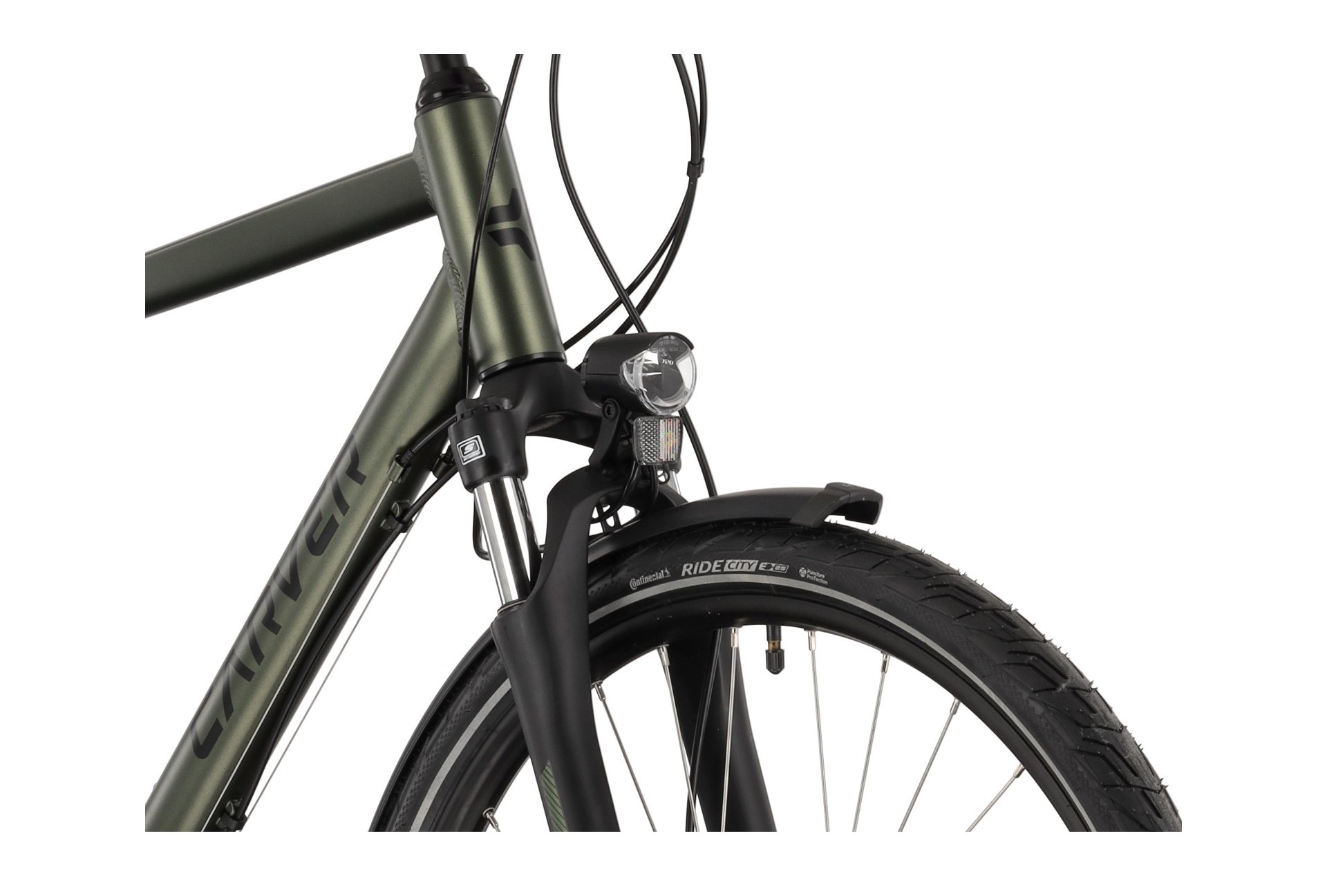 Треккинговый велосипед Carver Tour 110 - 28 дюймов - Diamant - 2024, цвет Grün|greenmetal black greenyellow — фото 3