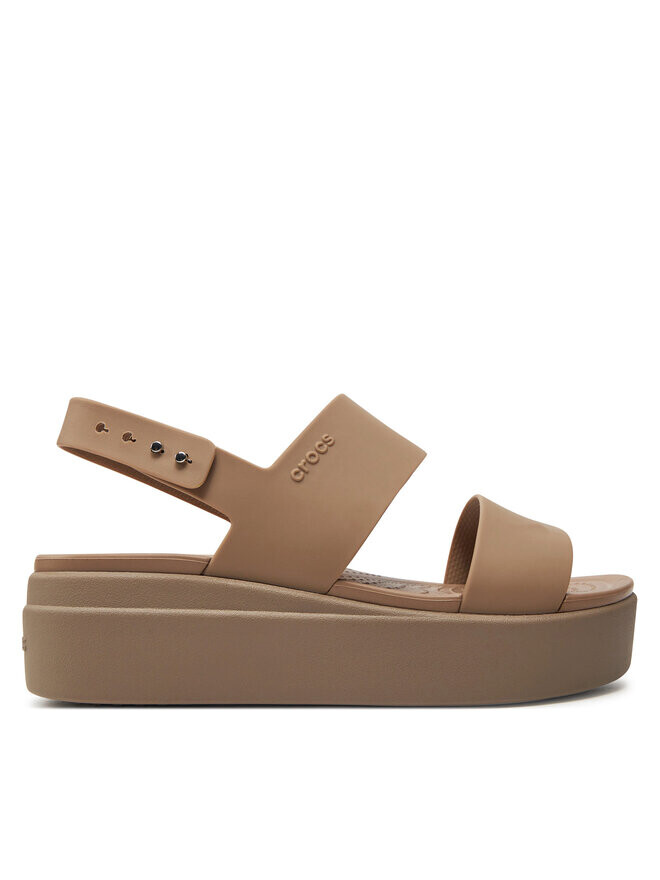 Сандалии Crocs Brooklyn Low Wedge W, бежевый