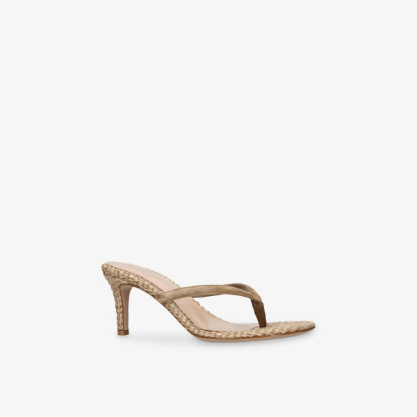 Сандалии замшевые Gianvito Rossi Calypso, коричневый — фото 3