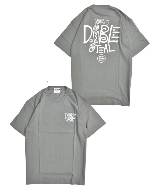 

Футболка с племенным логотипом DOUBLE STEAL, темно-серый
