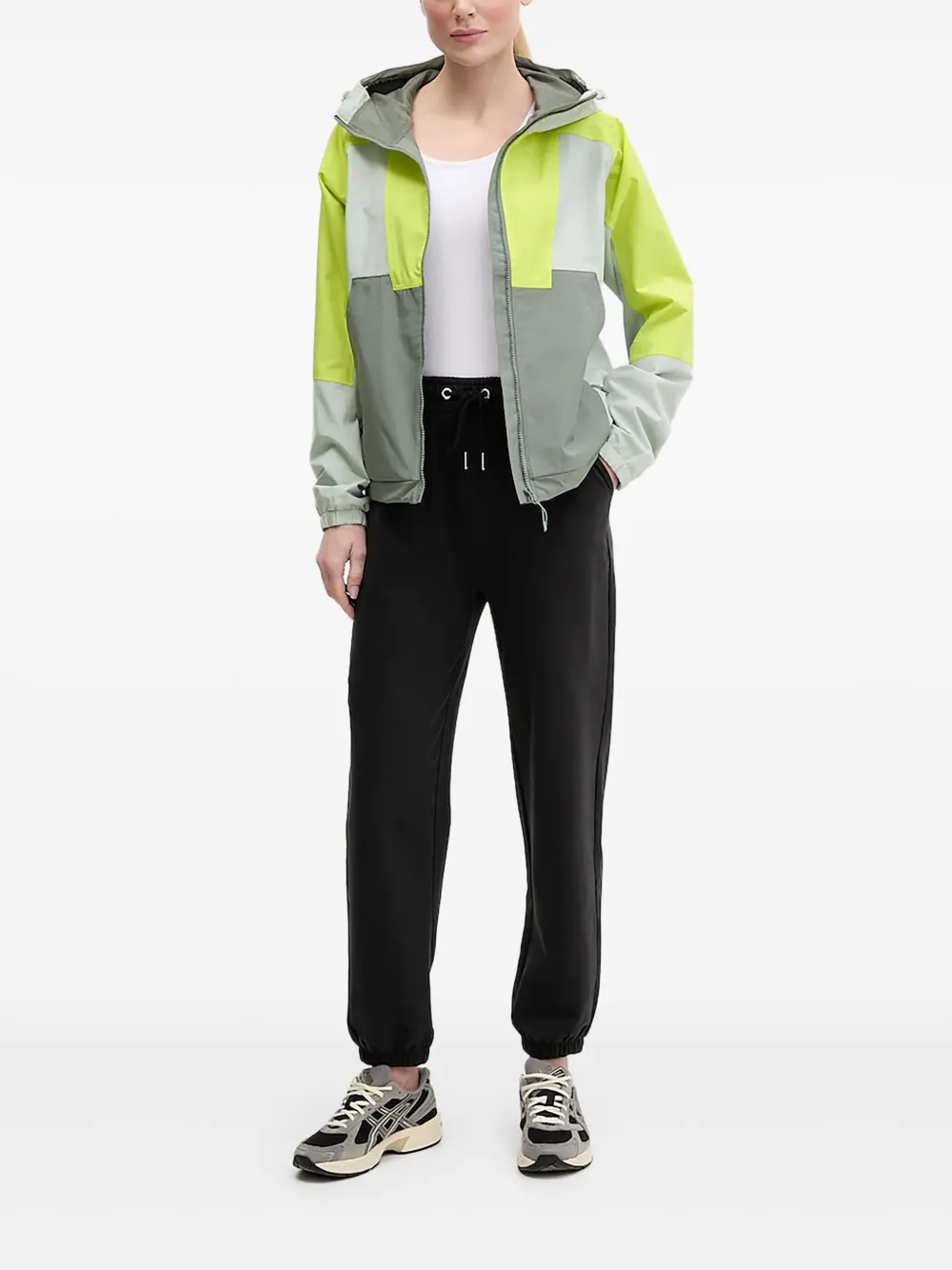 

Куртка в стиле колор-блок с капюшоном Helly Hansen, зеленый