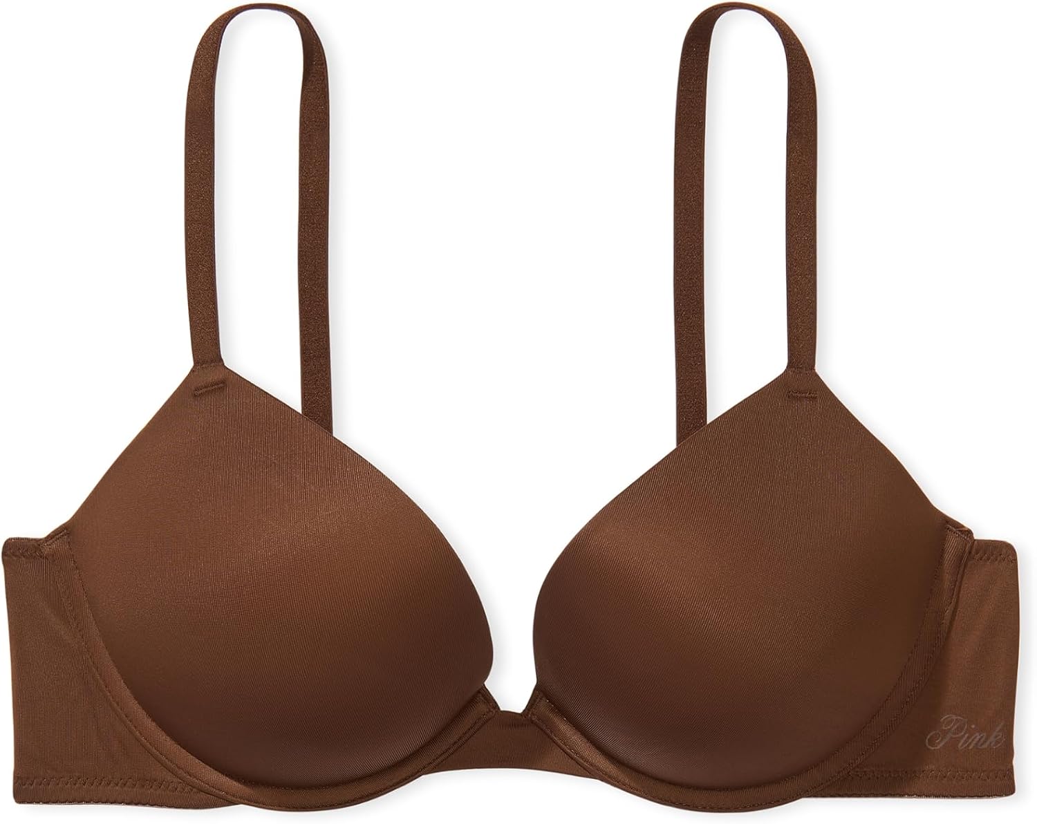 Бюстгальтер Victoria's Secret Pink Wear Everywhere Super Push Up, коричневый — фото 3