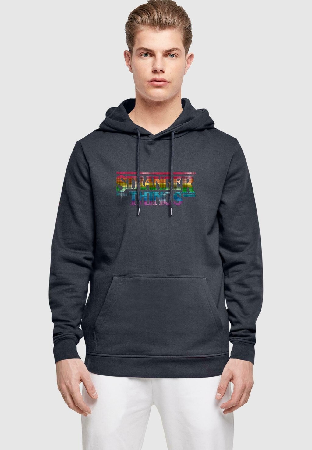 

Толстовка с капюшоном STRANGER THINGS RAINBOW DOT ABSOLUTE CULT, темно-синий