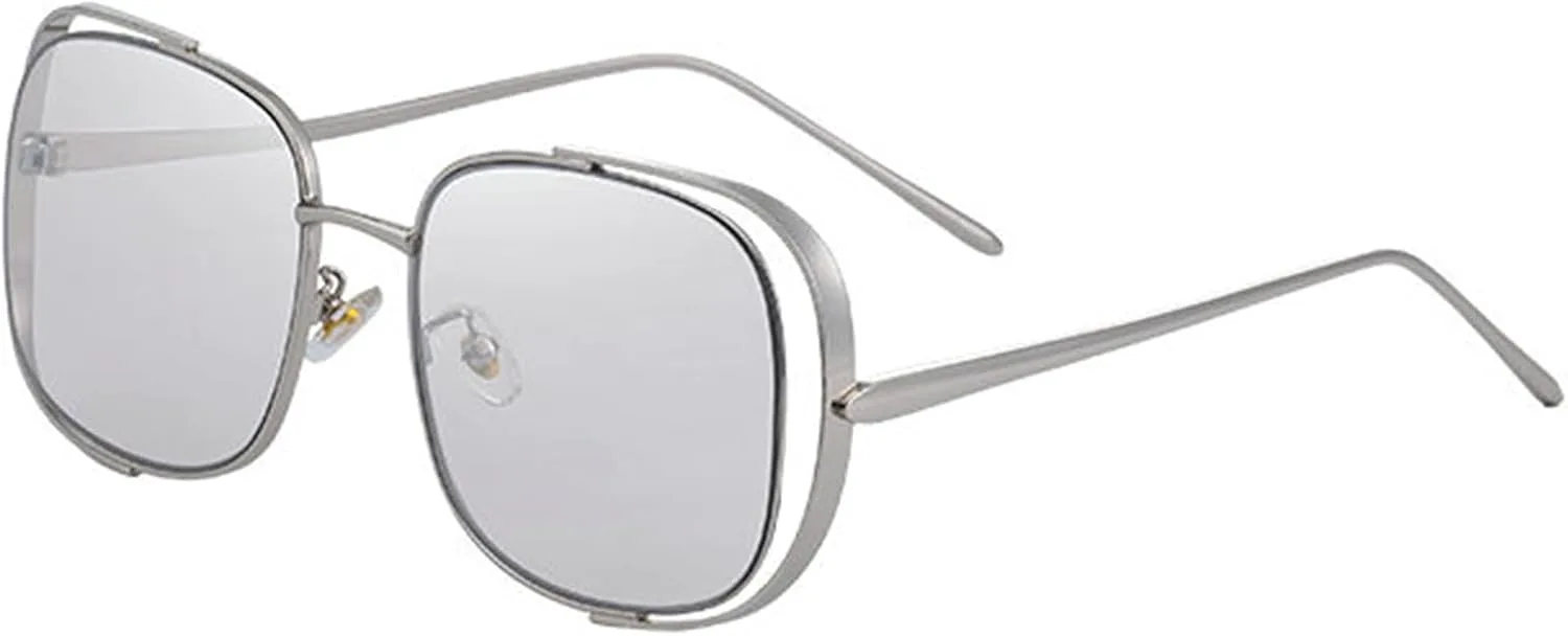 

Большие квадратные солнцезащитные очки для женщин, модные градиентные круглые панк-очки, мужские роскошные шикарные полые солнцезащитные очки willochra, C6