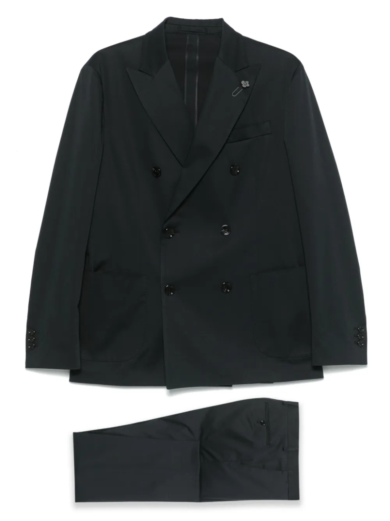 

Костюм с двубортным пиджаком Lardini, синий