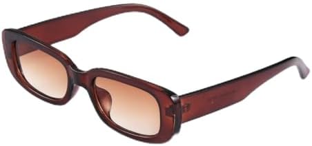 

Ретро-солнцезащитные очки 2027 года, маленькие прямоугольные, для женщин, популярные, с металлическими шарнирами, модные мужские солнцезащитные очки UV400 MTZJH, Tea Tea