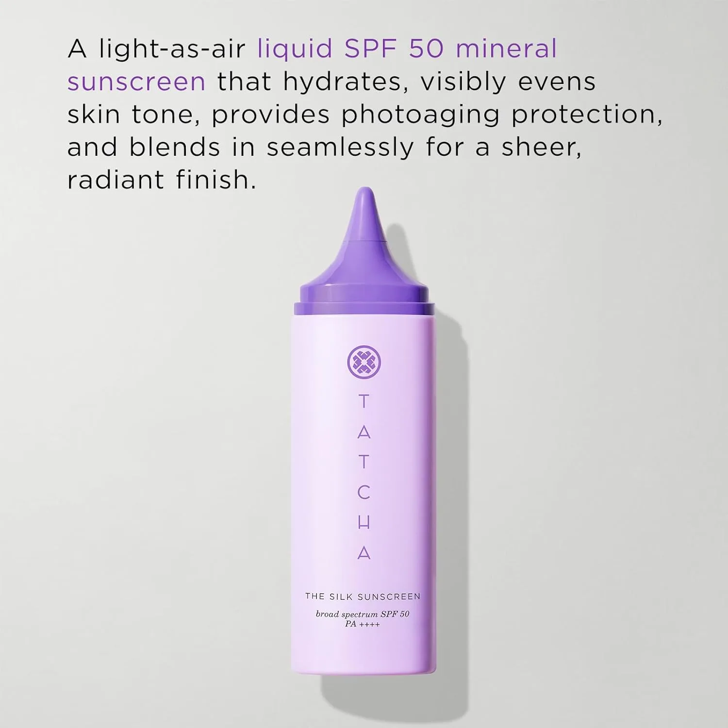 Солнцезащитный крем Silk | Широкий спектр защиты SPF 50 PA++++, невесомый, увлажняющий минеральный солнцезащитный крем, новая улучшенная упаковка, 50 мл Tatcha — фото 2