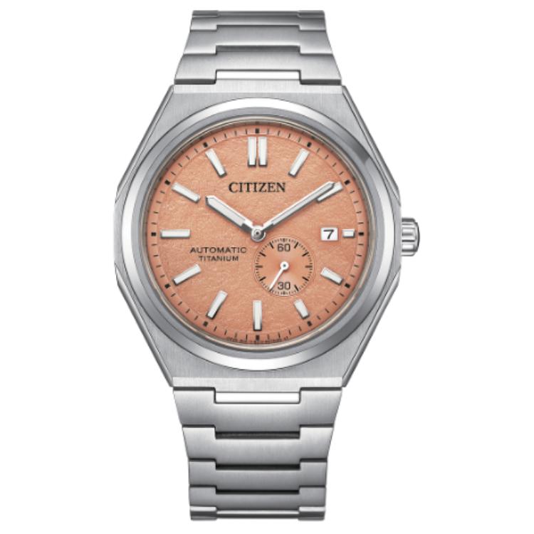

CITIZEN Часы Men's Mechanical Watch Series Watch, Orange Watch Dial